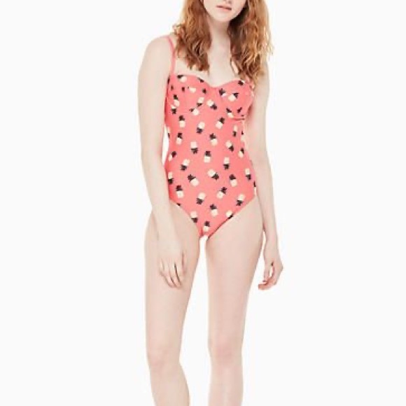 NWT KATE SPADE Apricot Sorbet Laniakea swimsuit